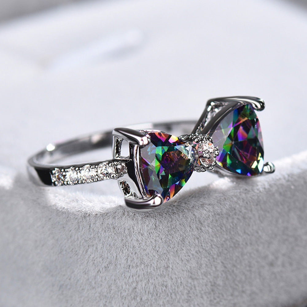 Venta al por mayor Anillo Arco Zircon Cobre OLY-RS-CaoS006